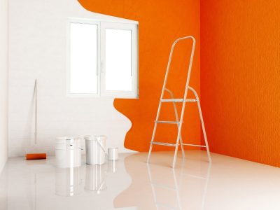 Room Painted in Half - Turnkey Painters